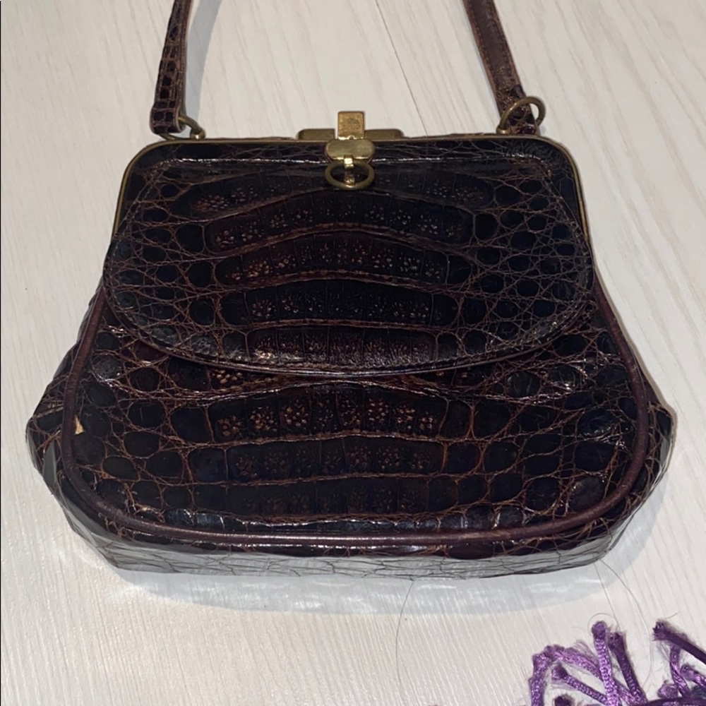Snakeskin crossbody bag
